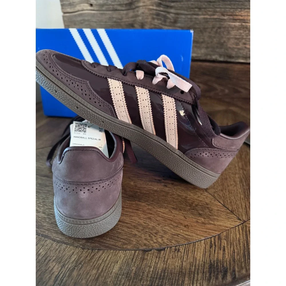 Adidas Handball Spezial W Shadow Brown Bliss Pink KH9157 Womens 8.5 NEW